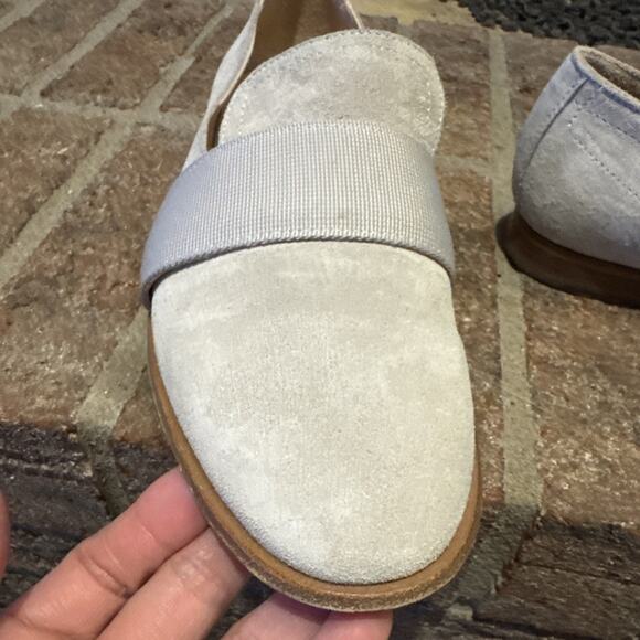 Rag And Bone New York Cream Suede Loafers Shoes Womens 39.5 Slip On Flats - Picture 10 of 16